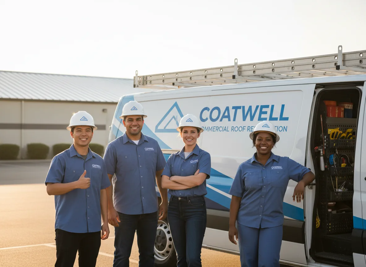 Commercial roof coating company in Prather, CA