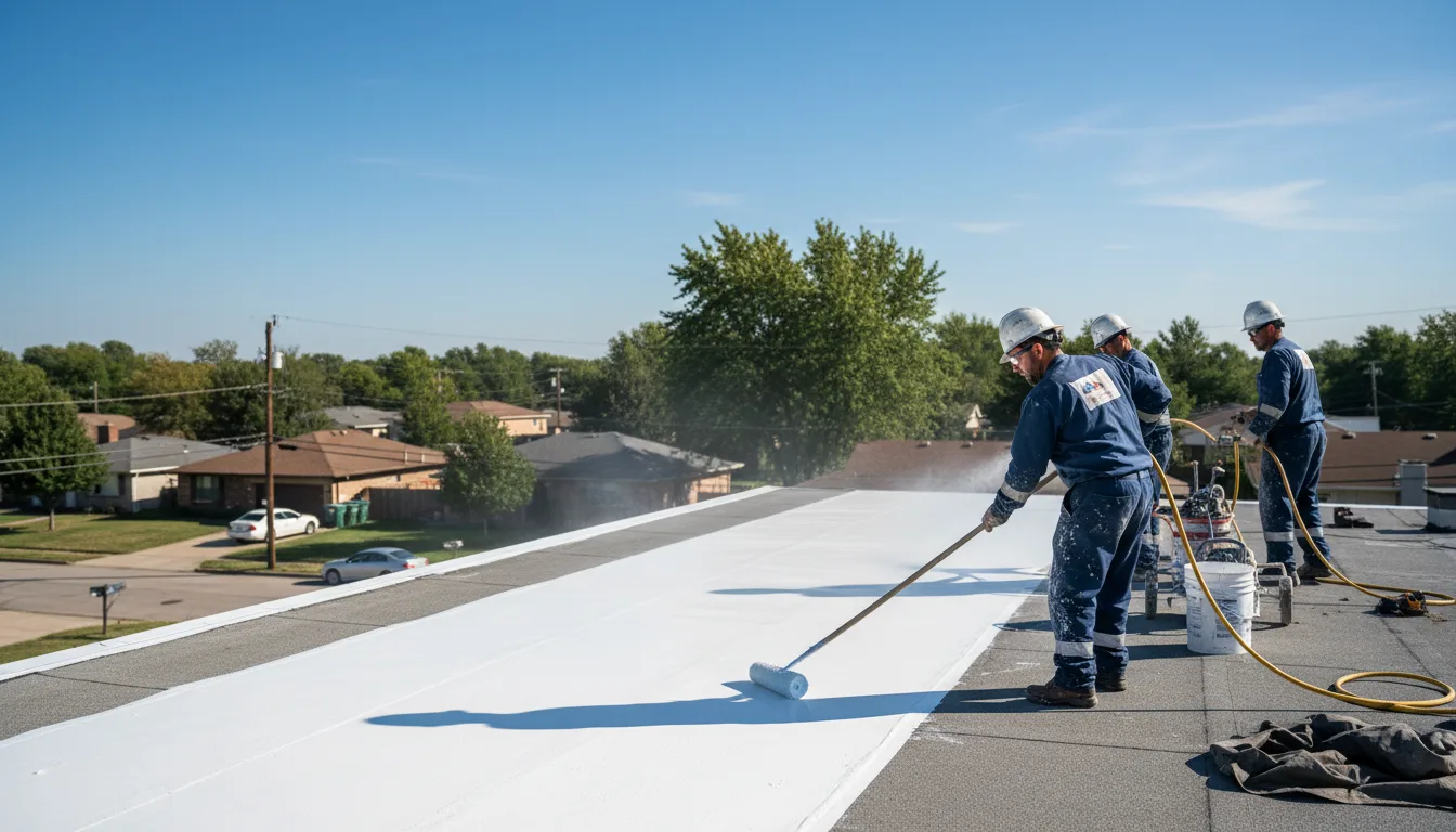 Commercial roof coating in Prather, CA near me